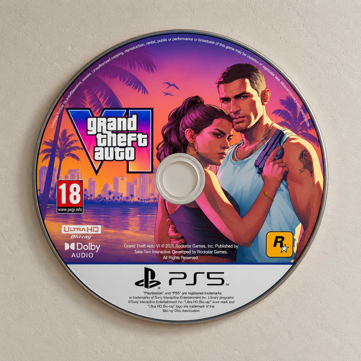 GTA 6 Acrylic CD