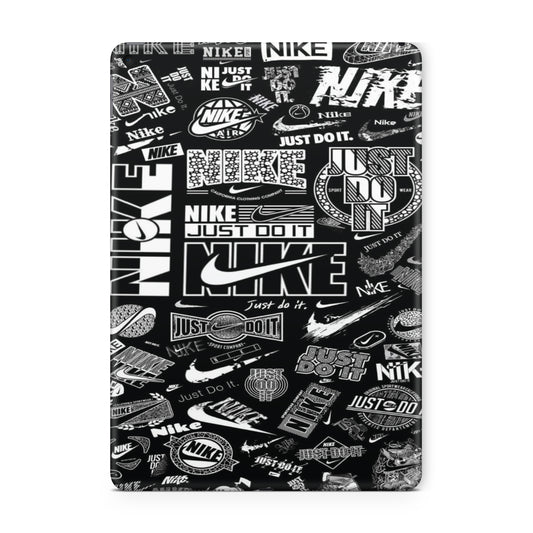 ipad skin - black nike graffiti with quotes