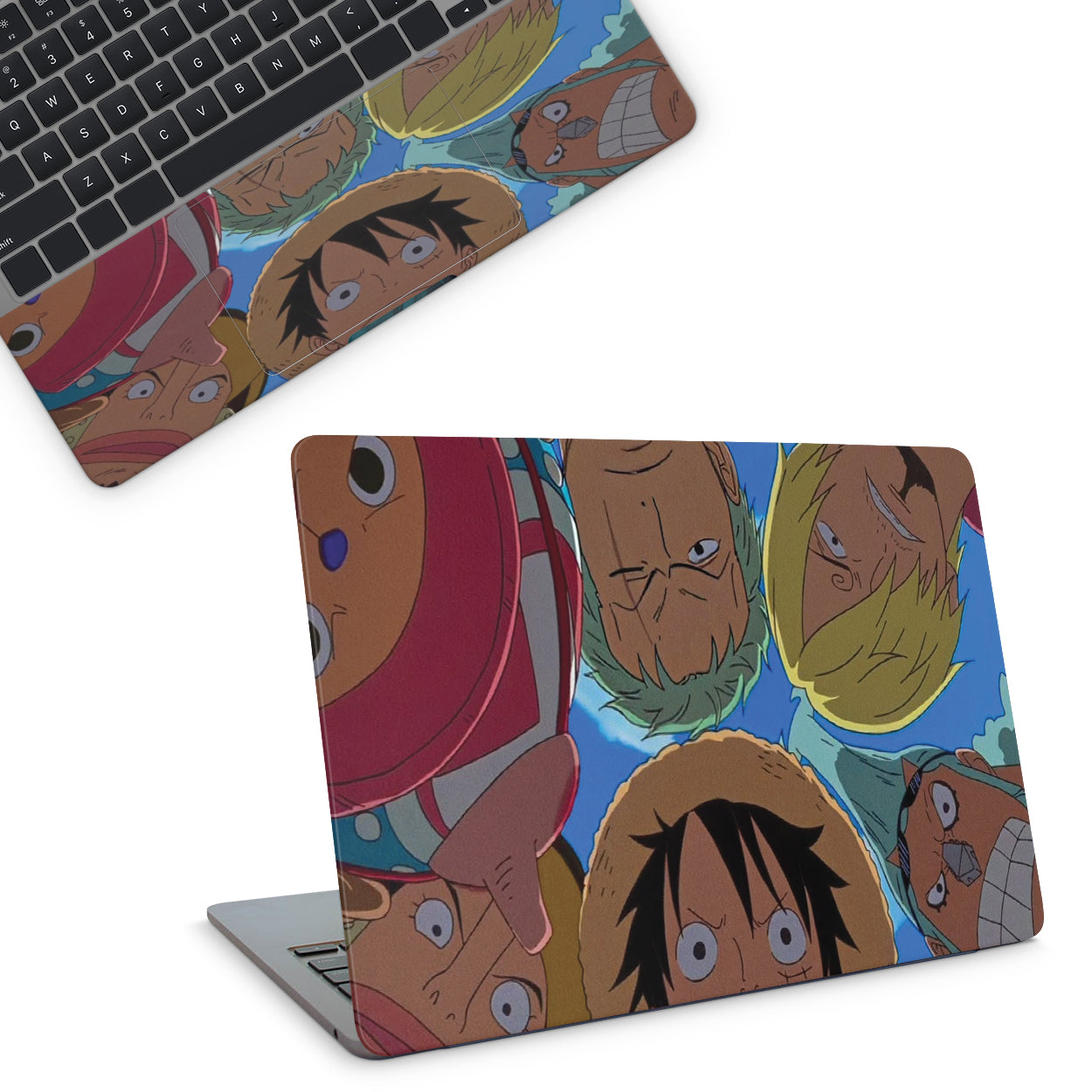 Laptop Skin - One piece characters luffy zoro 