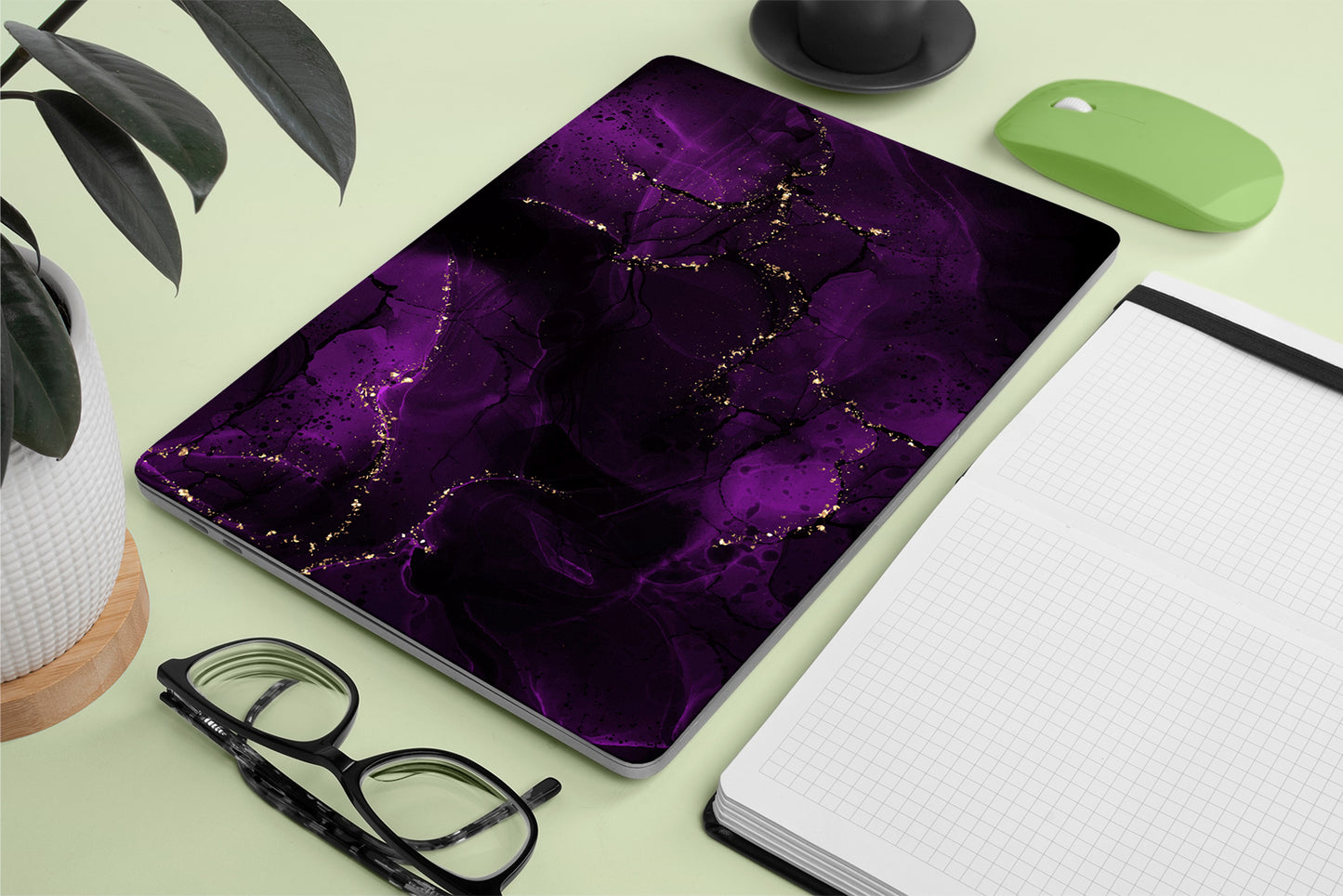 Laptop Skin - Dark Purple Ink 