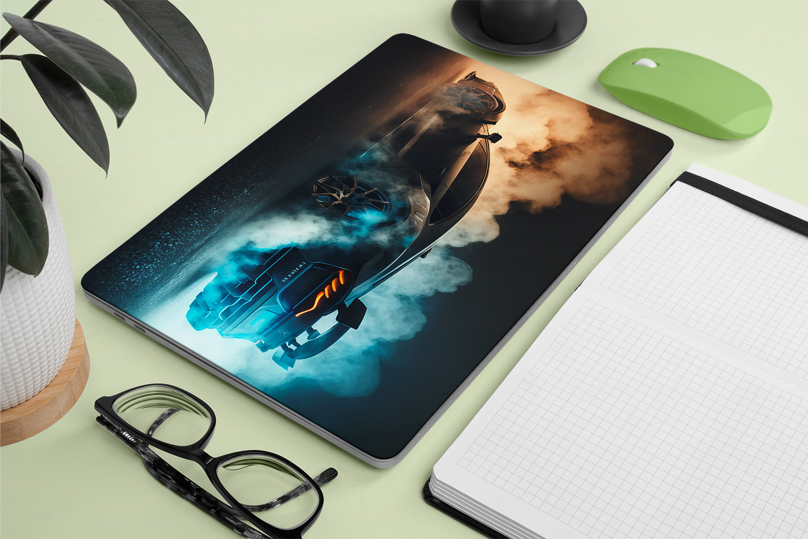 sports car design laptop skin