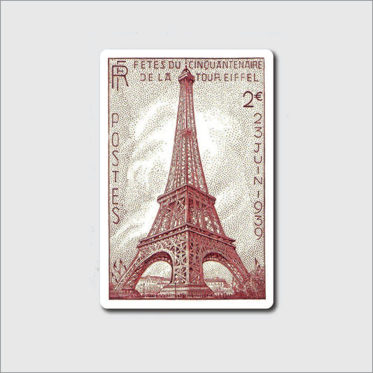 Paris Stamp Sticker