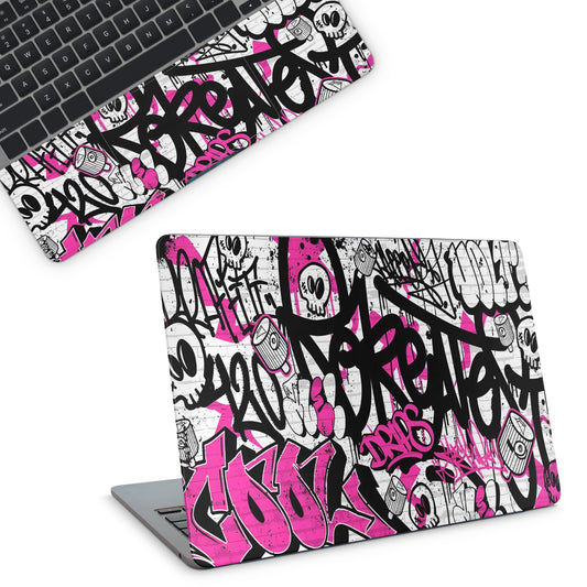 Pink Graffiti Laptop Skin