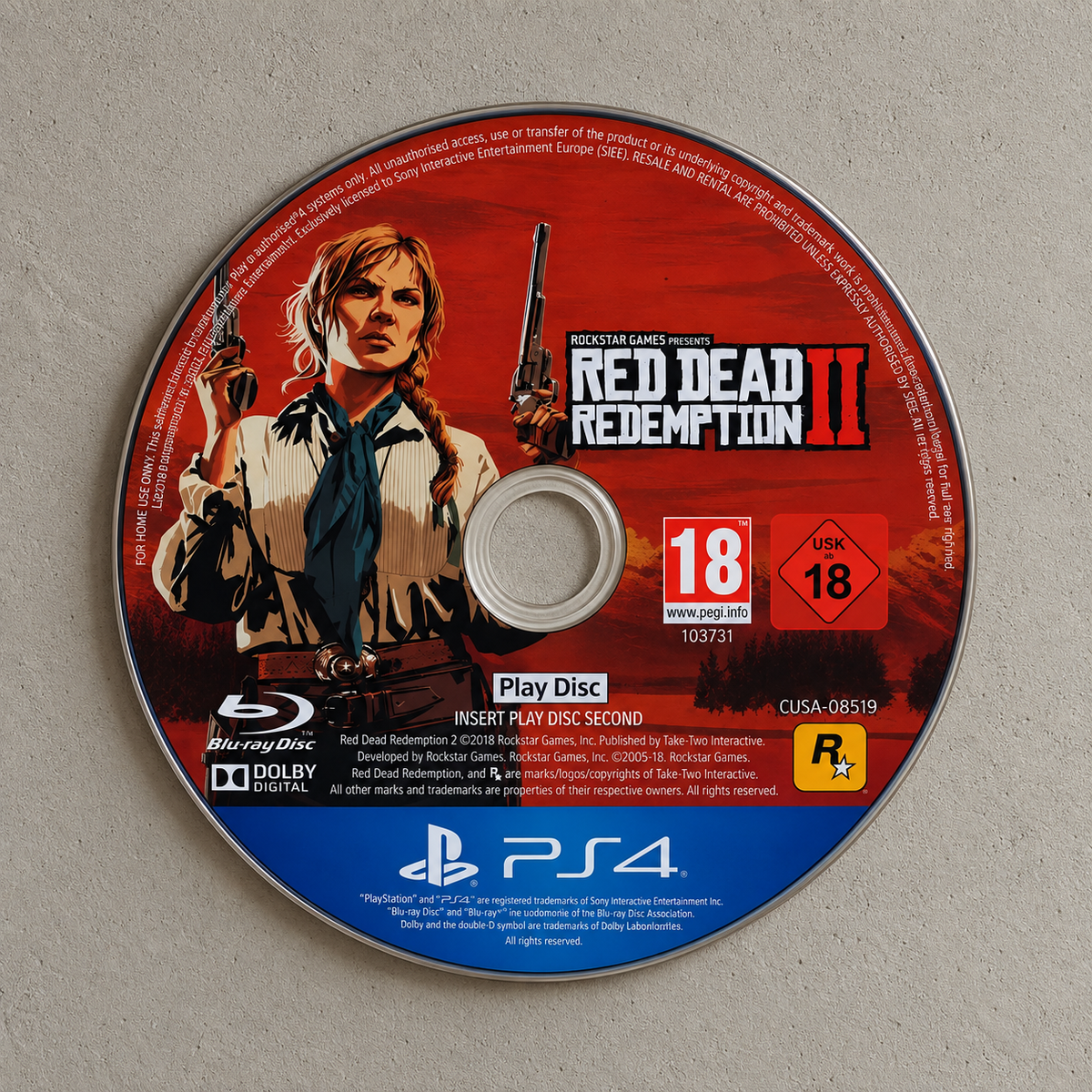 Red Dead Redemption 2 Acrylic CD