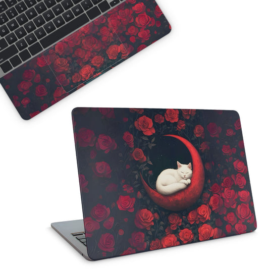 Rose Cat Laptop Skin