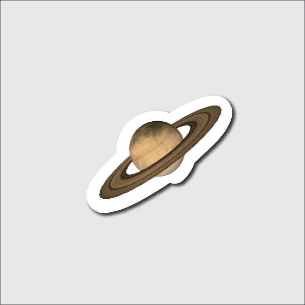 Planet Saturn Sticker