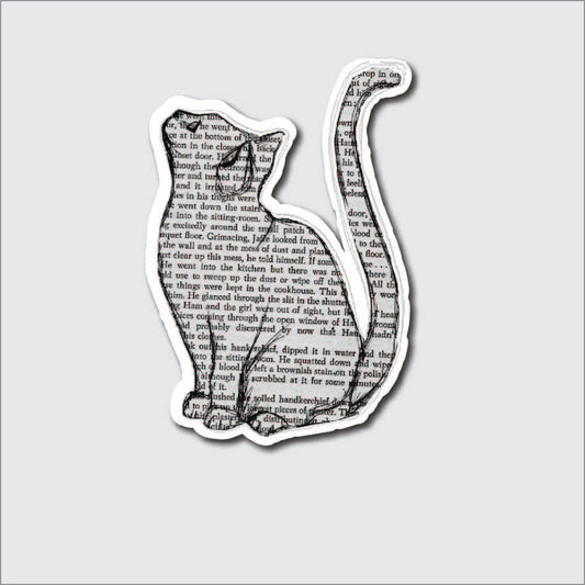 vintage cat sticker
