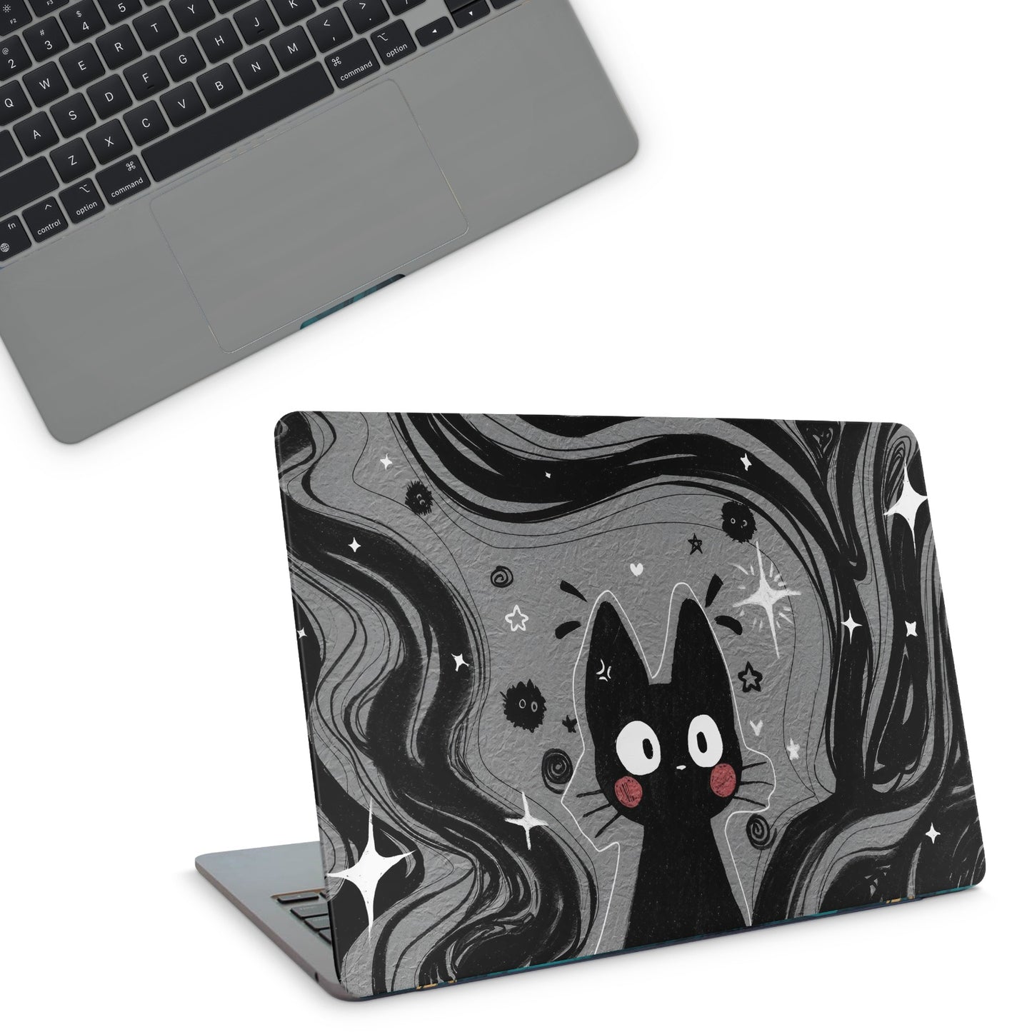 Black Cat Macbook Skin
