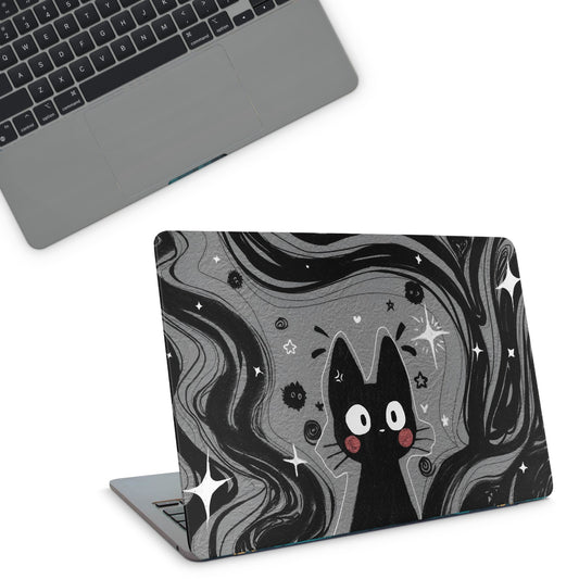 Black Cat Macbook Skin