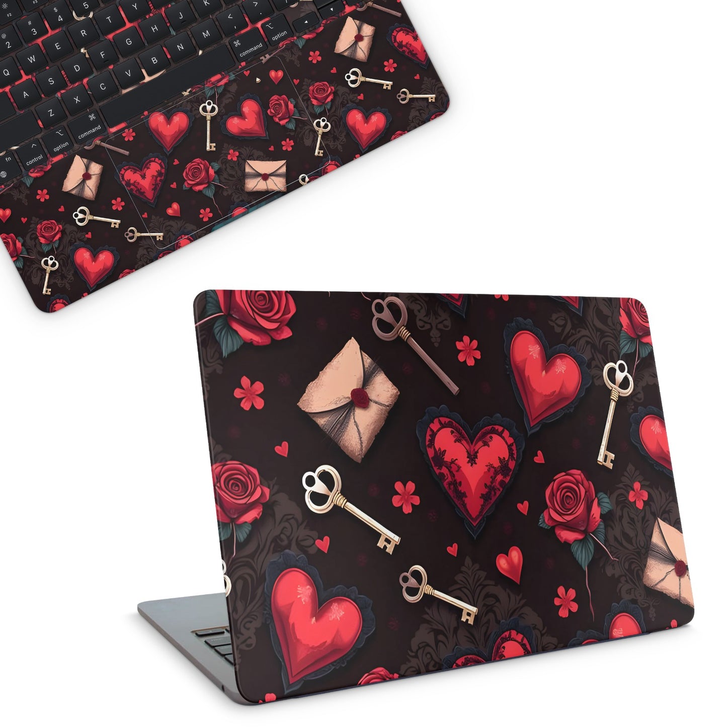 Gothic Hearts Macbook Skin