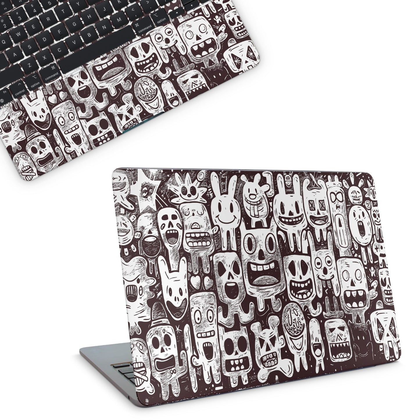 Grunge Characters Macbook Skin
