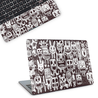 Grunge Characters Macbook Skin
