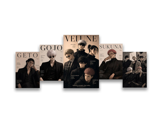 Jujutsu Kaisen Posters Set (x4 A5, x1 A4)