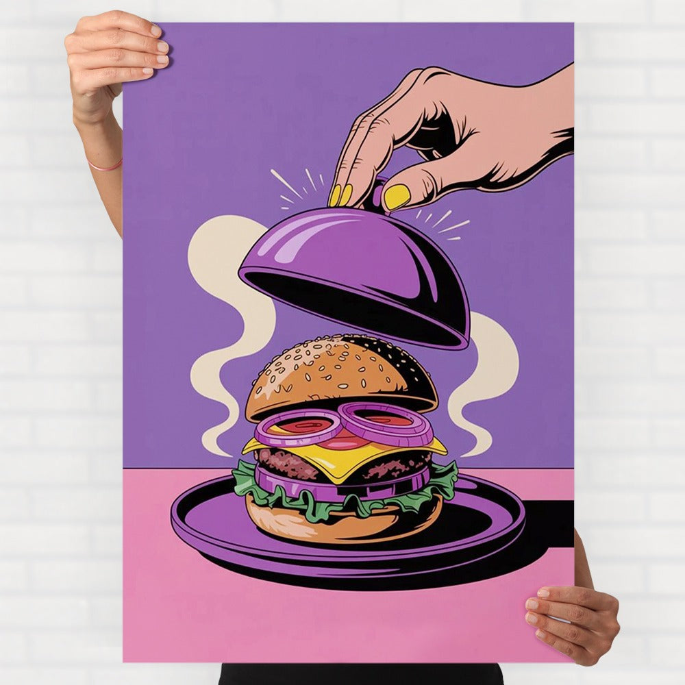 Retro Burger Poster