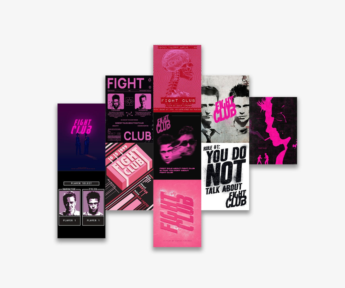 Fight Club Poster Set (10x A5)