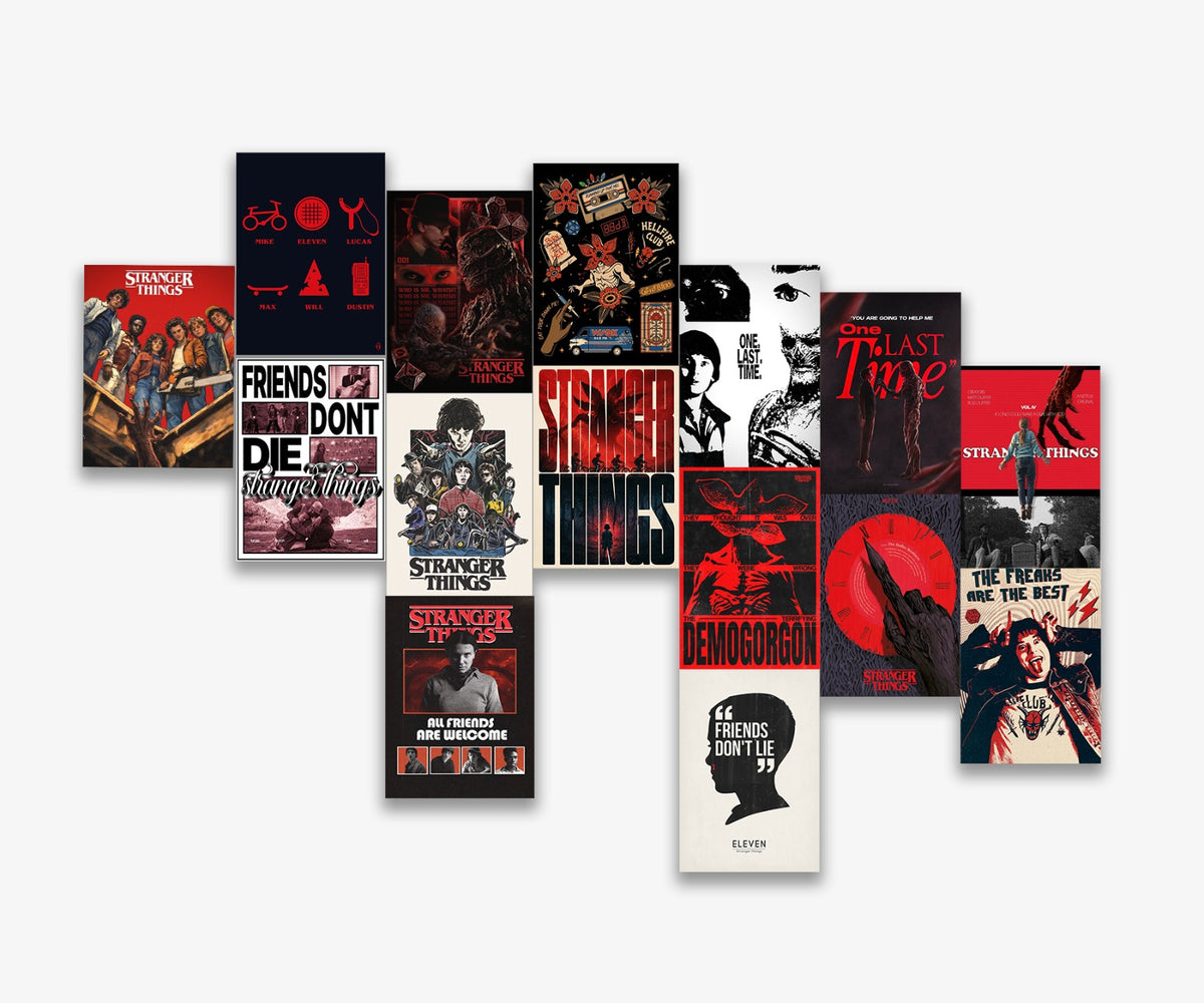 Stranger Things Poster Set (x15 A5)