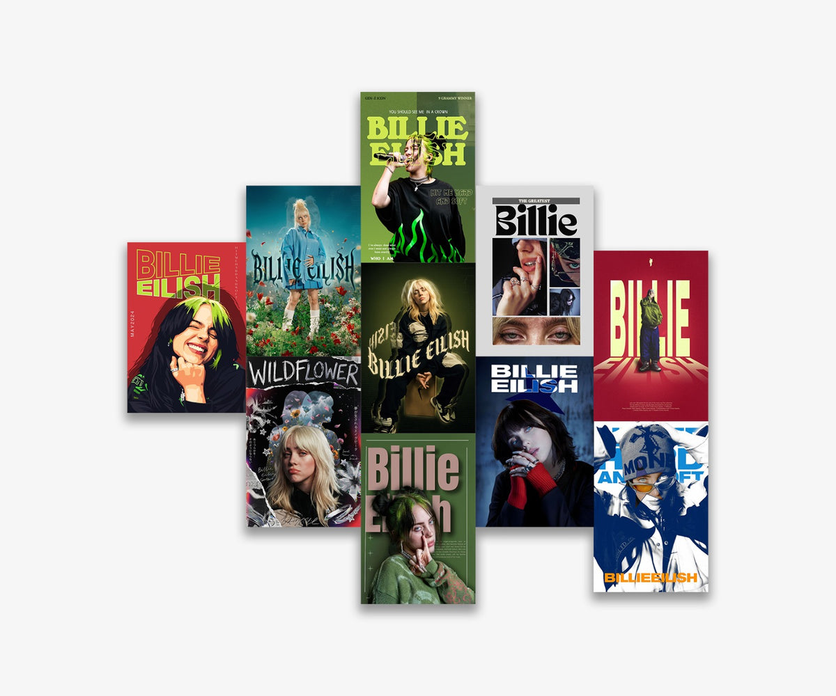 Billie Eilish Poster Set (x10 A5)