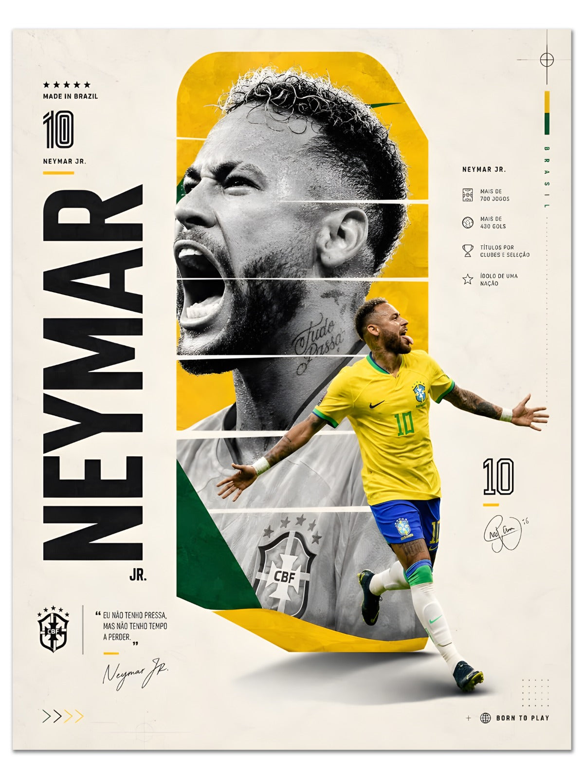 Neymar Jr Graphic Poster