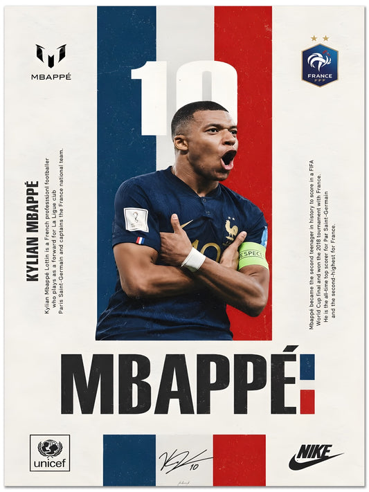 Mbappe Graphic Poster