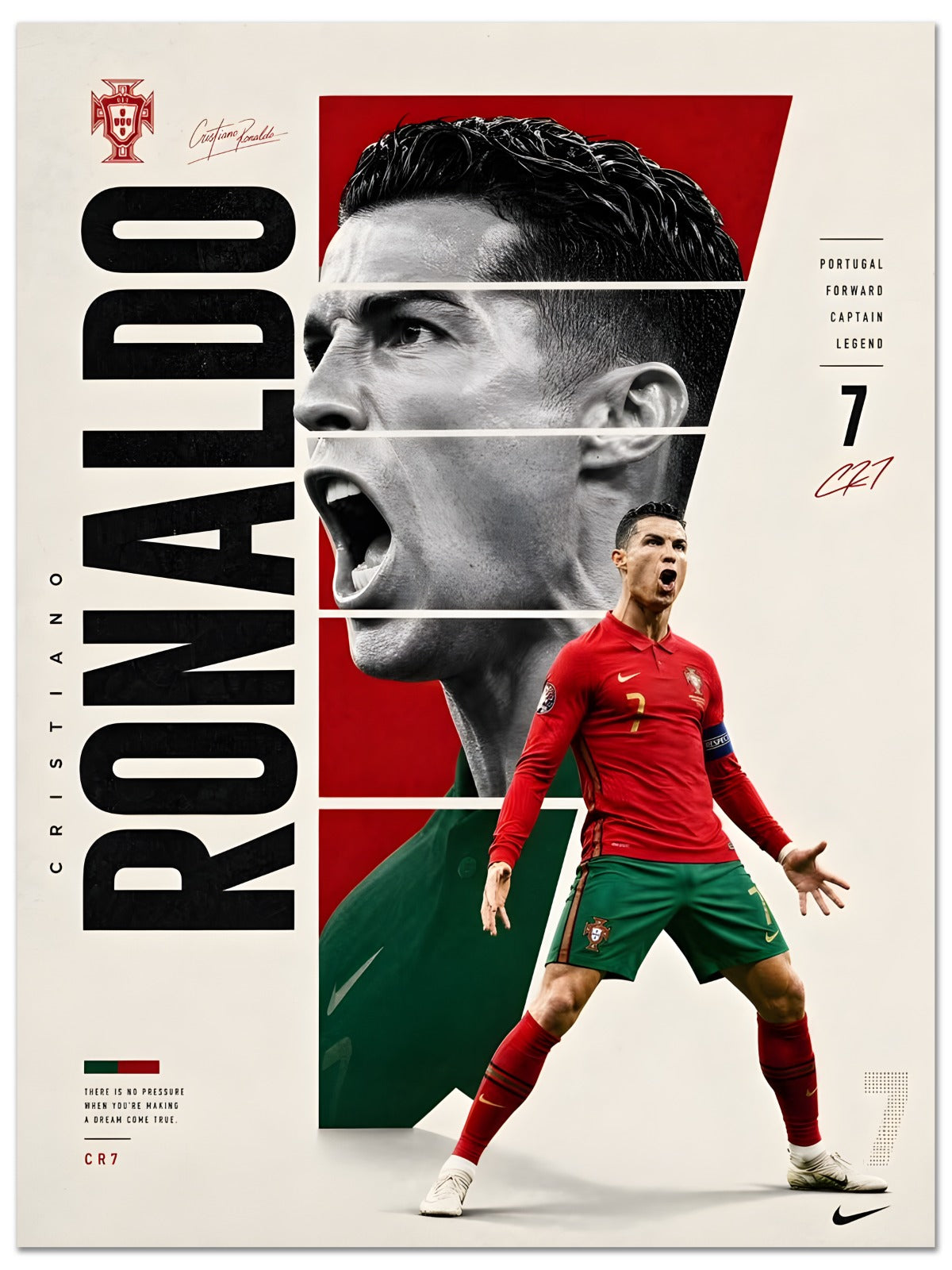 Ronaldo Graphic Poster
