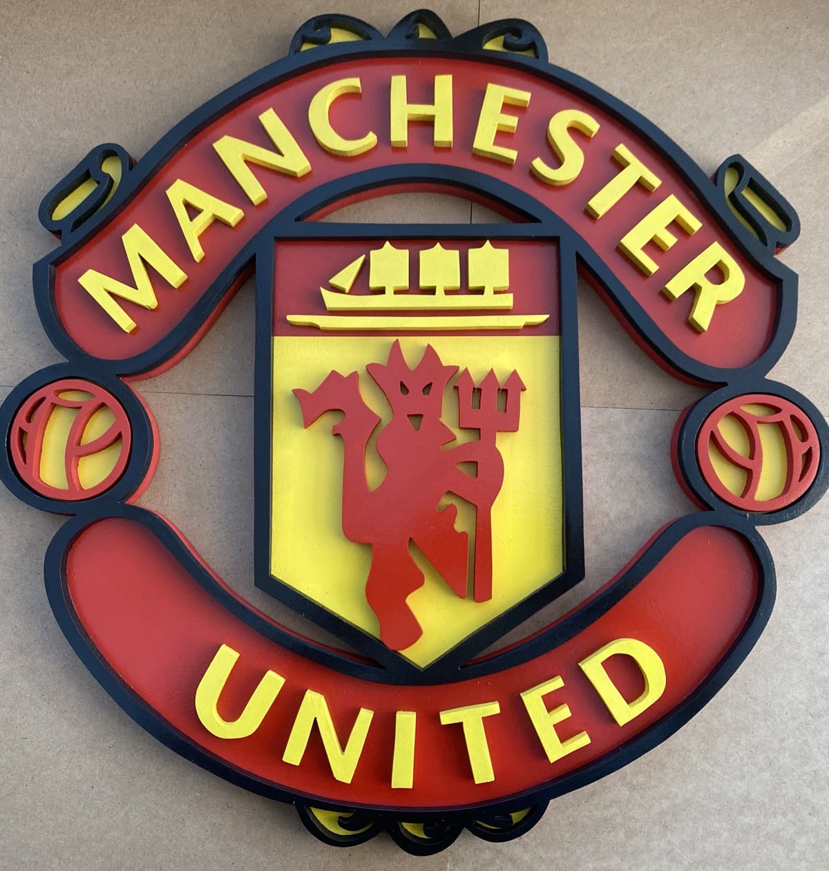 Manchester United Acrylic Logo