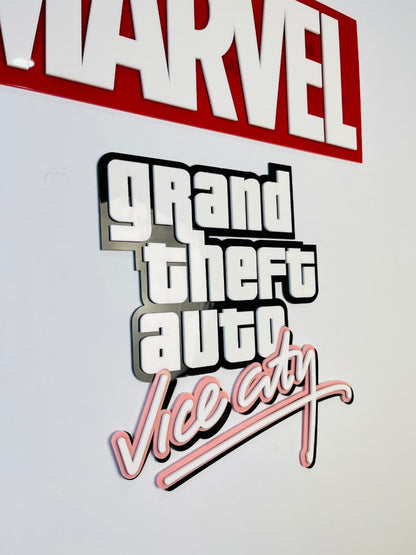 GTA Vice City Acrylic Logo