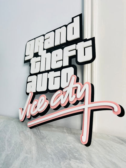 GTA Vice City Acrylic Logo
