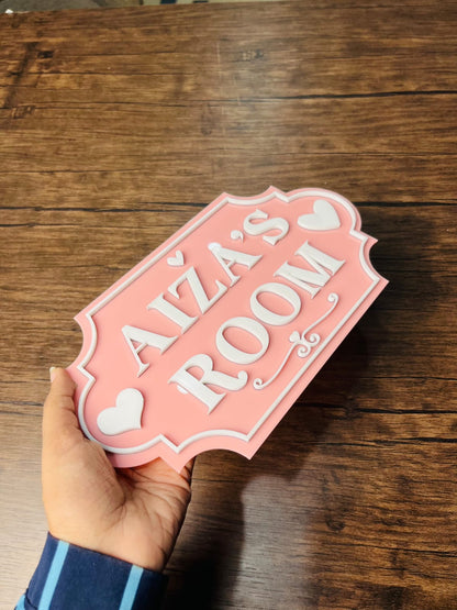Custom Acrylic Door Name Plate