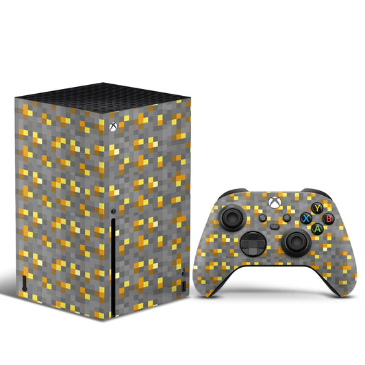Xbox Series X\S Gold block skin/wrap
