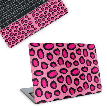 pink leopard laptop skin