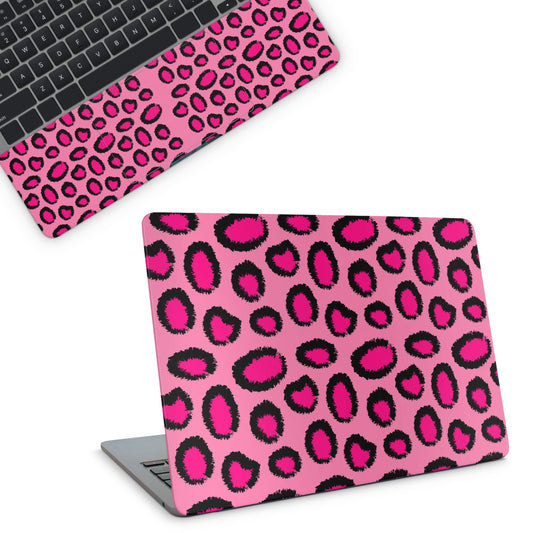 pink leopard laptop skin