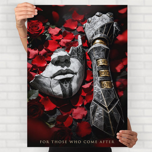 Abstract Red Roses Poster - Posters
