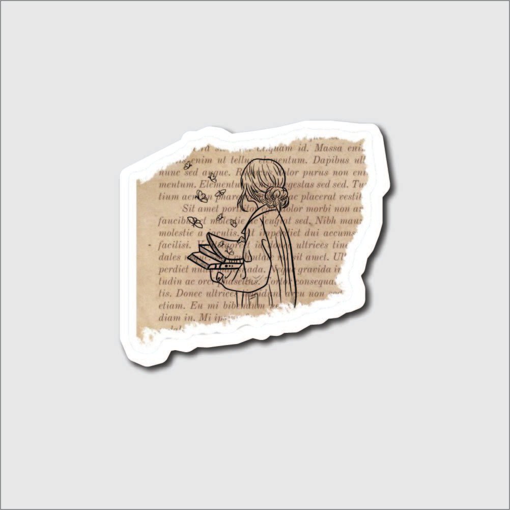 Aesthetic Girl Sticker - sticker