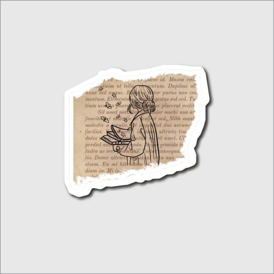 Aesthetic Girl Sticker - sticker