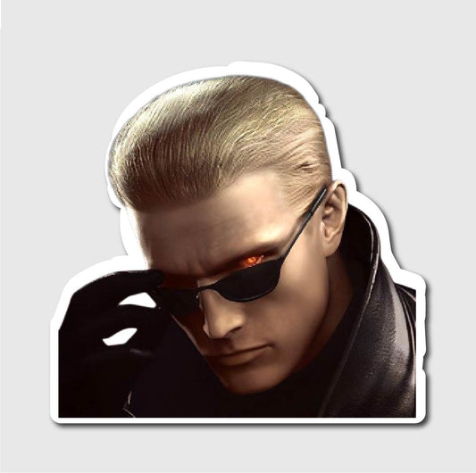 Albert Wesker Sticker - latop top stickers