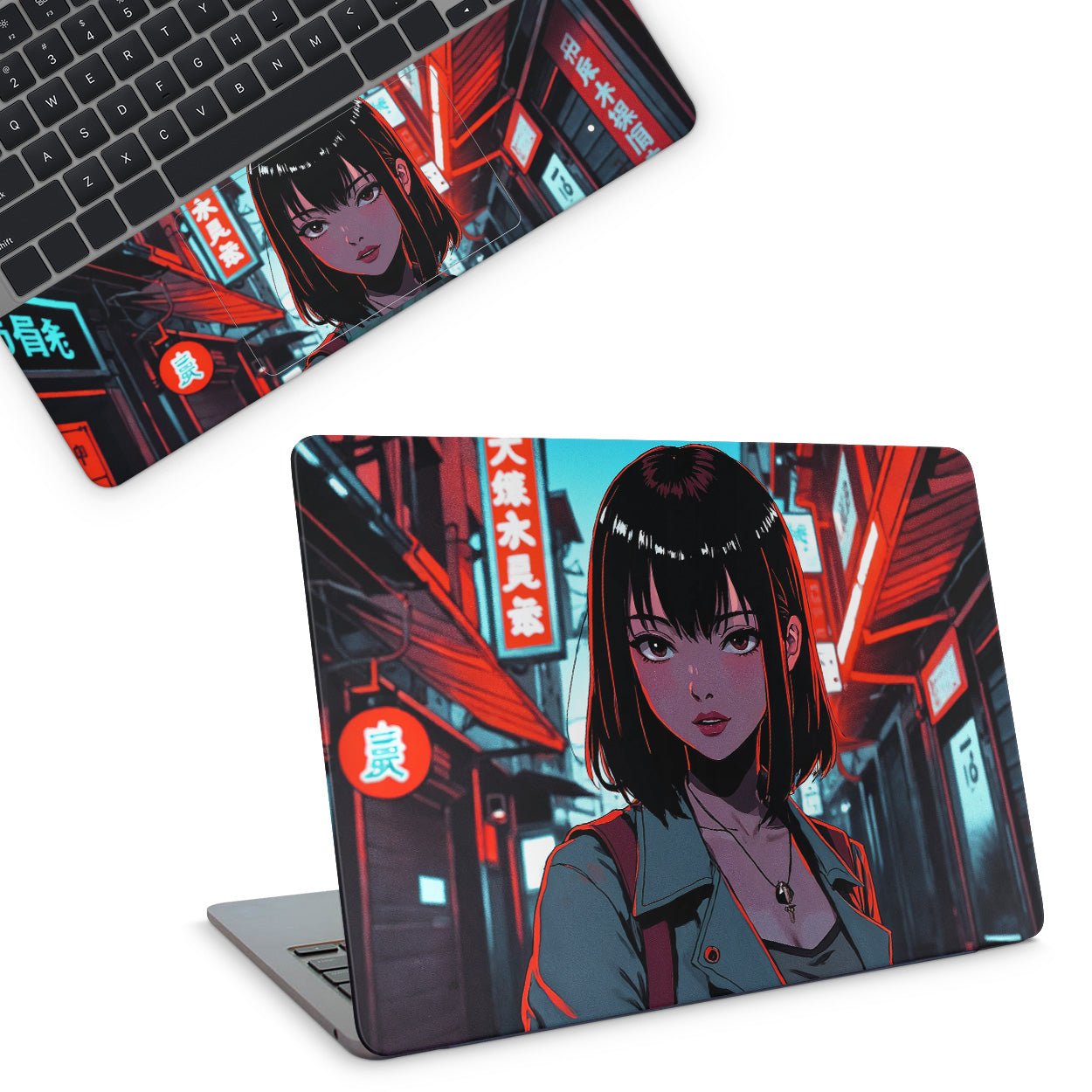 Baddie Anime Girl Laptop Skin - laptop skins