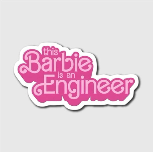 Barbie Is An Engineer Sticker - latop top stickers