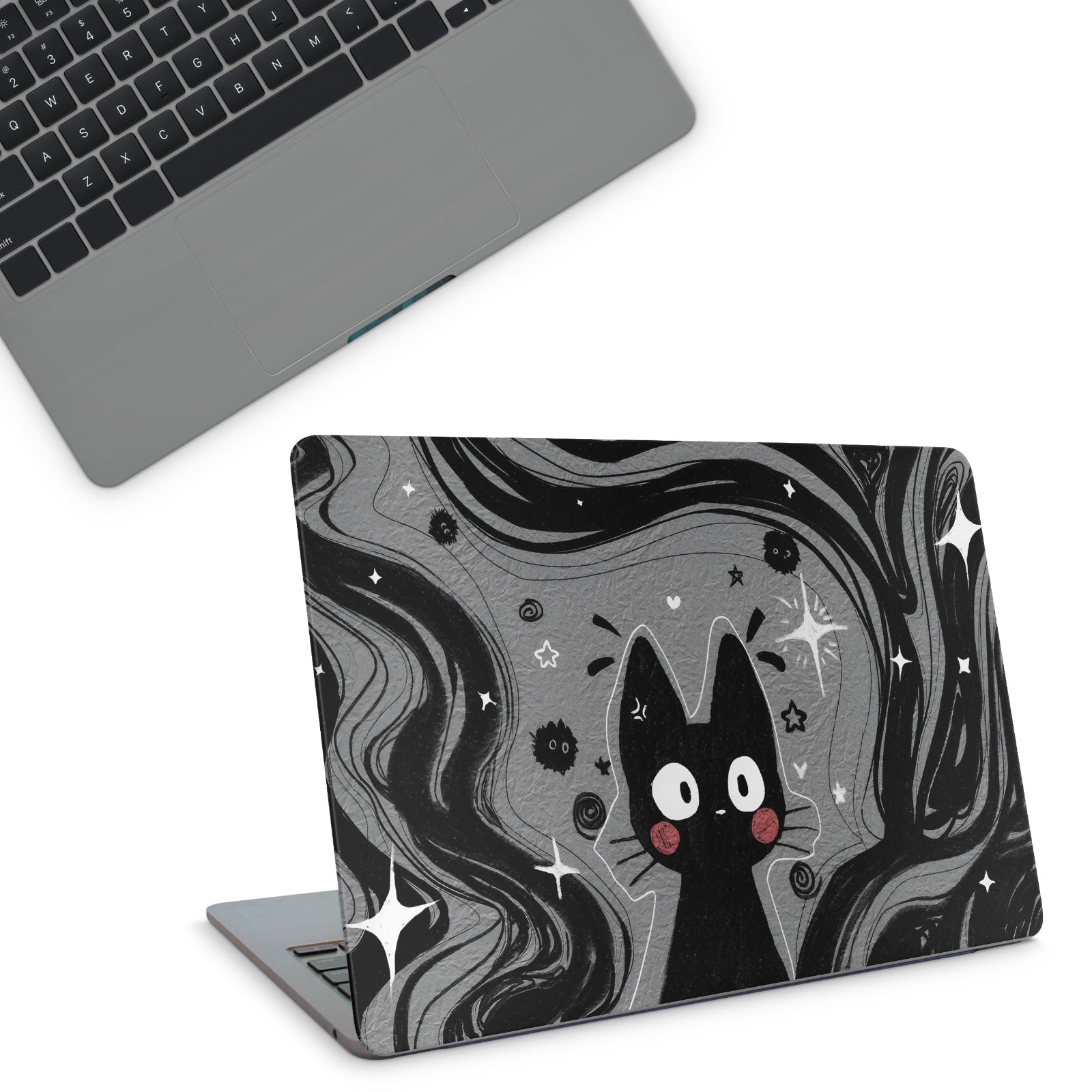 Black Cat Laptop Skin - laptop skins