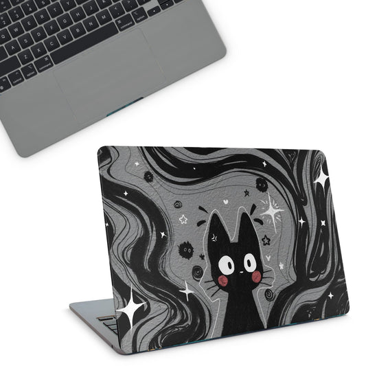 Black Cat Macbook Skin - macbook skins