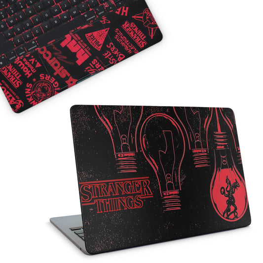 Black Stranger Things Macbook Skins - macbook skins