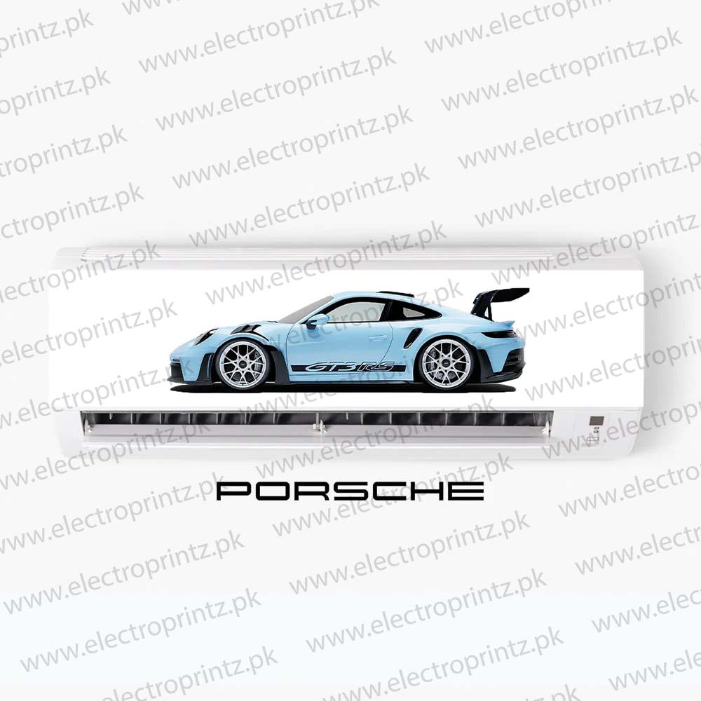 Blue Porsche AC Sticker - ac sticker
