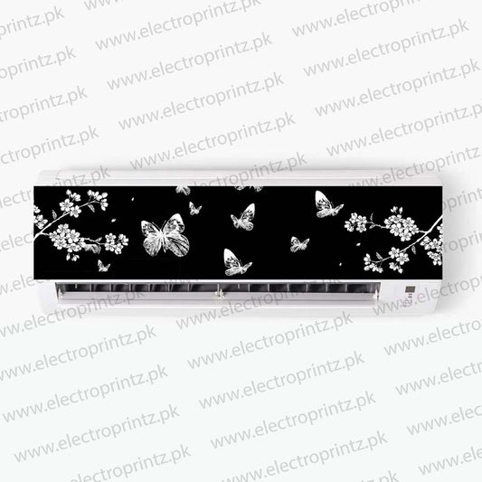 Butterflies & Flowers AC Sticker - ac sticker