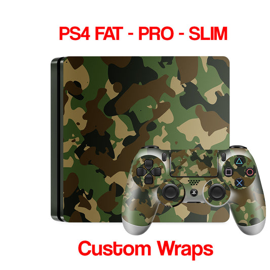ps4 camouflage pattern skins with 2 controller skins