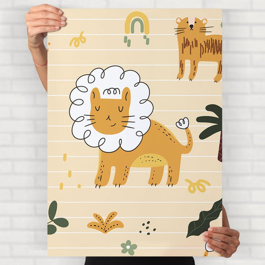 Cartoony Animals Poster - Posters