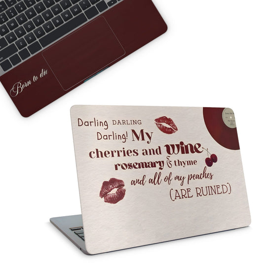 Cherries & Wine Laptop Skin - laptop skins
