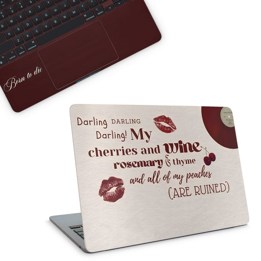 Cherries & Wine Macbook Skin - macbook skins