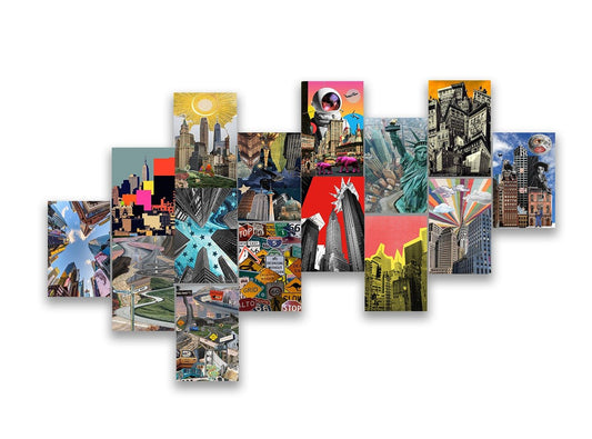 Cityscape Poster Set (x15 A5) - Poster set