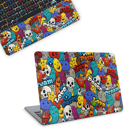 Colorful Characters Macbook Skin - macbook skins