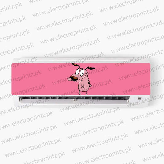 Courage the Cowardly Dog AC sticker - ac sticker