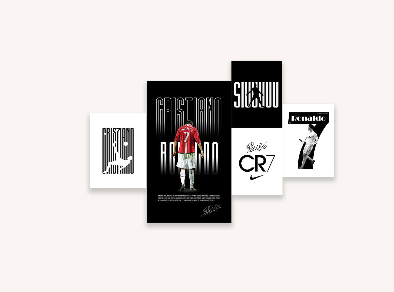 CR7 Poster Set (x4 A5, x1 A4) - Poster set
